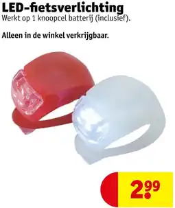 Kruidvat LED-fietsverlichting aanbieding