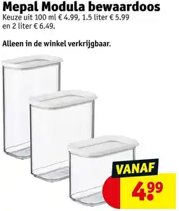 Kruidvat Mepal Modula bewaardoos aanbieding