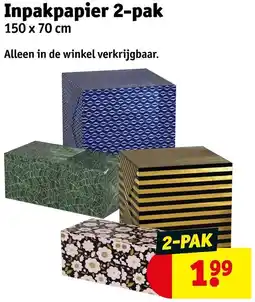 Kruidvat Inpakpapier aanbieding