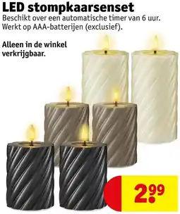 Kruidvat LED stompkaarsenset aanbieding