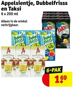Kruidvat Appelsientje, DubbelFrisss en Taksi aanbieding