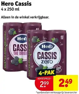 Kruidvat Hero Cassis aanbieding