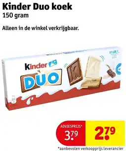 Kruidvat Kinder Duo koek aanbieding