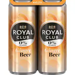 Dirk Royal Club Ginger beer 0% 4x 25cl aanbieding