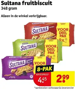 Kruidvat Sultana fruitbiscuit aanbieding
