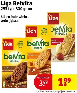 Kruidvat Liga Belvita aanbieding