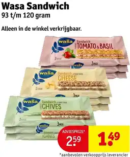Kruidvat Wasa Sandwich aanbieding