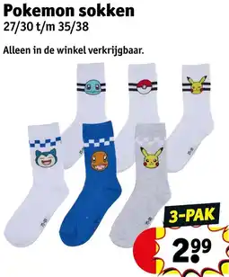 Kruidvat Pokemon sokken aanbieding