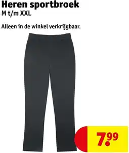 Kruidvat Heren sportbroek aanbieding
