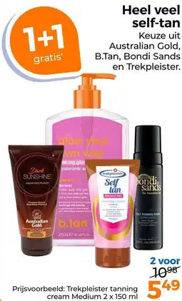 Trekpleister Heel veel self-tan aanbieding