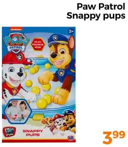 Trekpleister Paw Patrol Snappy pups aanbieding