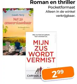 Trekpleister Roman en thriller aanbieding