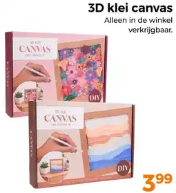 Trekpleister 3D klei canvas aanbieding