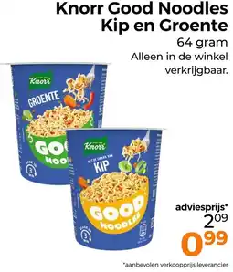 Trekpleister Knorr Good Noodles Kip en Groente aanbieding