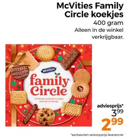 Trekpleister McVities Family Circle koekjes aanbieding