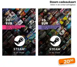 Trekpleister Steam cadeaukaart aanbieding