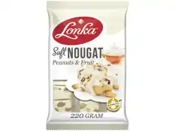 Hoogvliet Lonka Softnougat pinda vrucht aanbieding