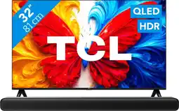 Coolblue TCL 32 QLED S5L 4K (2026) + TCL S45H 2.0 Soundbar aanbieding