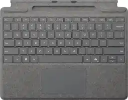 Coolblue Microsoft Surface Pro 13 Inch Type Cover met penopslag Platina Qwerty aanbieding