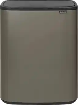 Coolblue Brabantia Bo Touch Bin 60 Liter Platinum aanbieding