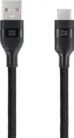 Coolblue BlueBuilt Usb A naar Usb C Kabel 1,5m Nylon Zwart aanbieding