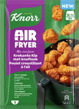 Dekamarkt Knorr Kruidenmix airfryer knoflook kip aanbieding
