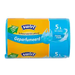 Dekamarkt Swirl Pedaalemmerzakje geparfumeerd 5l aanbieding