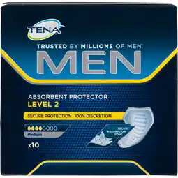 Dekamarkt Tena Men absorbent protector level 2 medium 10 st aanbieding