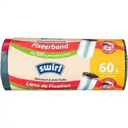 Dekamarkt Swirl Pedaalemmerzakken fixierband 60 liter aanbieding