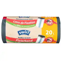 Dekamarkt Swirl Pedaalemmerzakken fixierband 20 liter aanbieding