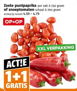 Poiesz Zoete punt paprika of snoeptomaten aanbieding