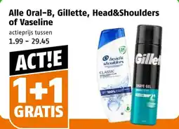Poiesz Alle Oral-B, Gillette, Head&Shoulders of Vaseline aanbieding
