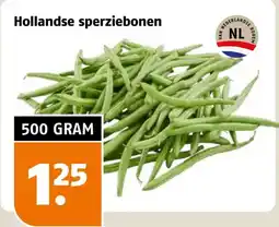Poiesz Hollandse sperziebonen aanbieding