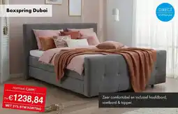 Woonsquare Boxspring Dubai aanbieding
