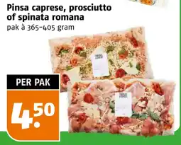 Poiesz Pinsa caprese, prosciutto of spinata romana aanbieding