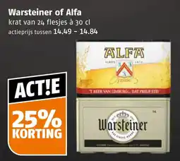 Poiesz Warsteiner of Alfa aanbieding