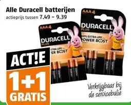 Poiesz Alle Duracell batterijen aanbieding