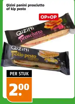 Poiesz Qizini panini prosciutto of kip pesto aanbieding