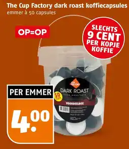 Poiesz The Cup Factory dark roast koffiecapsules aanbieding