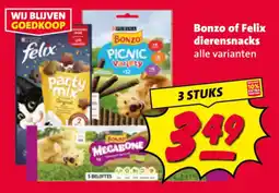 Nettorama Bonzo of Felix dierensnacks aanbieding