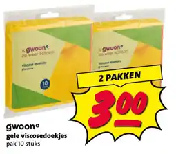 Nettorama gele viscosedoekjes aanbieding