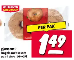 Nettorama bagels met sesam aanbieding