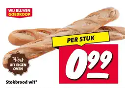 Nettorama Stokbrood wit* aanbieding