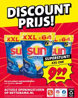 Nettorama Sun pro-expert vaatwastabletten aanbieding
