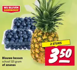 Nettorama Blauwe bessen of ananas aanbieding