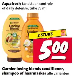 Nettorama Garnier loving blends conditioner, shampoo of haarmasker aanbieding