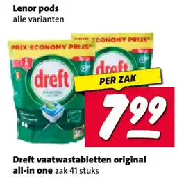 Nettorama Dreft vaatwastabletten original aanbieding