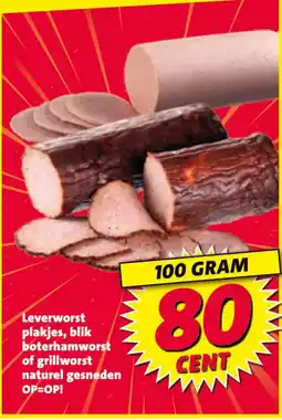Nettorama Leverworst plakjes, blik boterhamworst of grillworst aanbieding