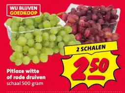 Nettorama Pitloze witte of rode druiven aanbieding