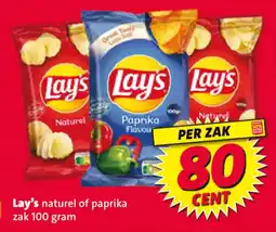 Nettorama Lay's naturel of paprika aanbieding